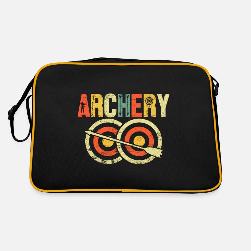 Bogenschießen Retro Groovy Pfeil Compound Bogen Jagd Retro Tasche