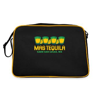 Tequila Sunrise Booze Party Mexique Cadeau - Sac Retro - noir/or - Dos