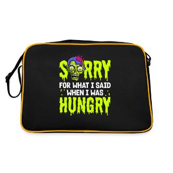 Zombie Zombie Chasseur de Zombie Apocalypse Cadeau - Sac Retro - noir/or - Dos
