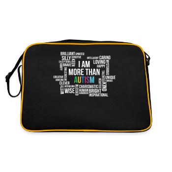 Journée de sensibilisation à l’autisme Cadeau autiste - Sac Retro - noir/or - Dos