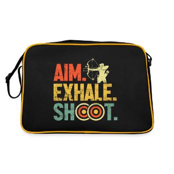 Funny Archery Retro Groovy Fletch Archery Hunting - Retro Bag - black/gold - Back