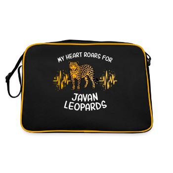 Java Leopard Heart Line - Retro Bag - black/gold - Back