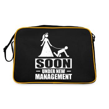 Enterrement de vie de garçon et de garçon - Sac Retro - noir/or - Dos