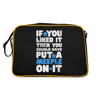 Brettspiel - Retro Tasche - Schwarz/Gold - Hinten