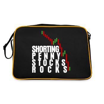 Trader Capitalism Stocks Stock exchange - Retro Bag - black/gold - Back