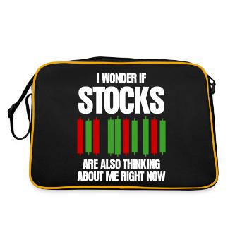 Capitalism Stocks Stock exchange Trader - Retro Bag - black/gold - Back