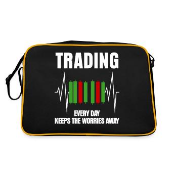 Capitalisme Trader d’actions - Sac Retro - noir/or - Dos