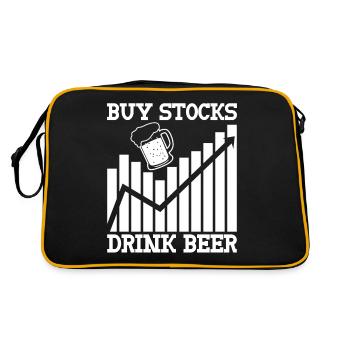 Stocks Stock exchange Capitalism Trader - Retro Bag - black/gold - Back