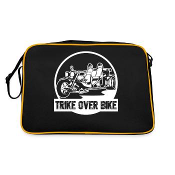 Trike Triker Trike Driver Trikes - Retro Tasche - Schwarz/Gold - Hinten