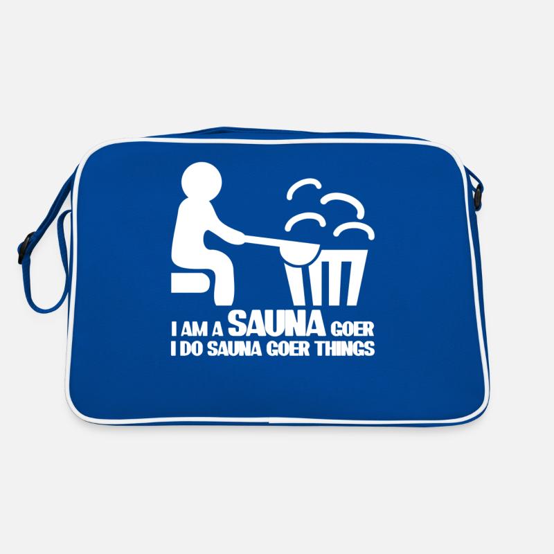 Sauna Spa Wellness Retro Tasche