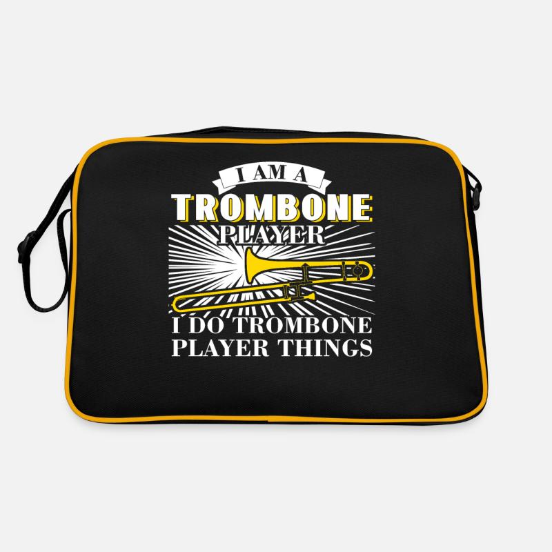 Trombone tromboniste - Sac Retro - noir/or