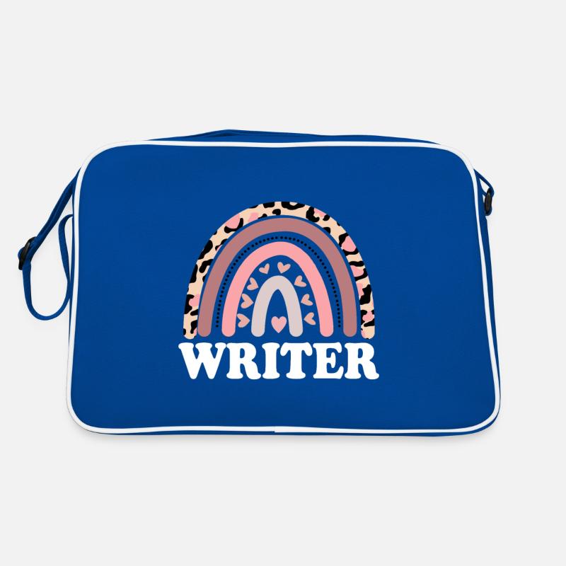Funny Writer Filmmaking Writer Boho Rainbow Retro Bag