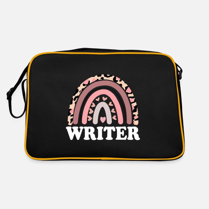 Funny Writer Filmmaking Writer Boho Rainbow Retro Bag