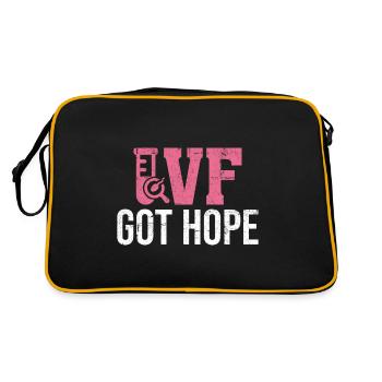 IVF Got Hope Funny Infertility IVF Mom Egg - Retro Bag - black/gold - Back