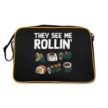 Sushi - Sac Retro - noir/or - Dos