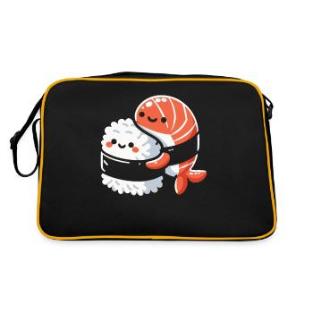 Sushi Food Japan Nigiri Gift - Retro Bag - black/gold - Back