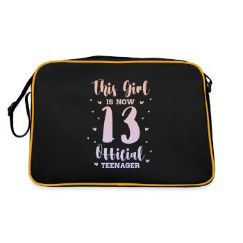 Teen Teen Teen Teens Teeny Gift - Retro Bag - black/gold - Back