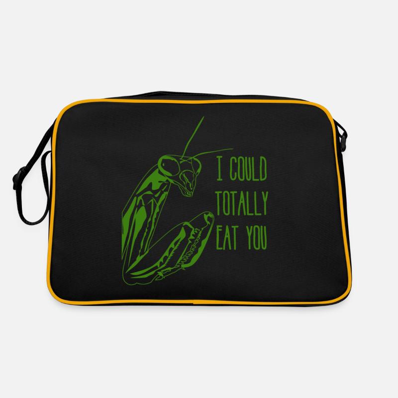 Praying Mantis Joke Retro Tasche