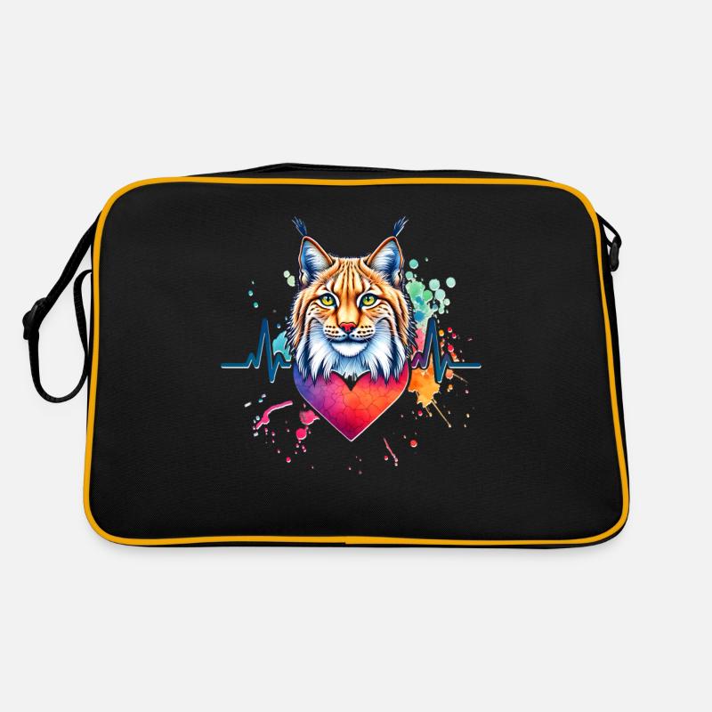 Iberian lynx ECG Retro Bag