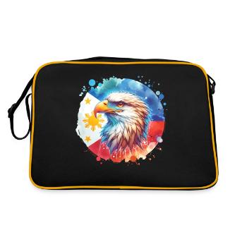 Monkey Eagle - Retro Bag - black/gold - Back