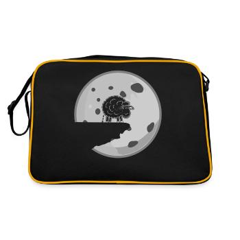 Shitting Sheep - Retro Bag - black/gold - Back