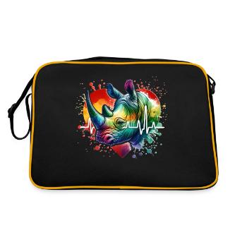 Rhino Rhino ECG - Retro Bag - black/gold - Back