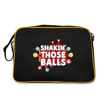 Secouer ces boules Bingo drôle Jeux de hasard Bingo - Sac Retro - noir/or - Dos