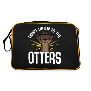 Otters Otter - Retro Bag - black/gold - Back
