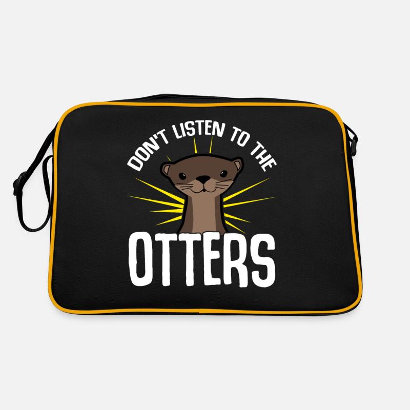 Otters Otter - Retro Bag - black/gold