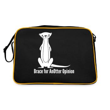 Loutres Loutre Anotter Avis - Sac Retro - noir/or - Dos