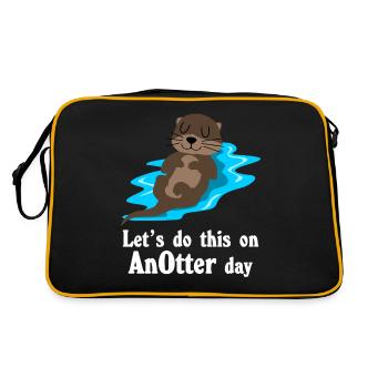 Otter AnOtter Otters - Retro Bag - black/gold - Back