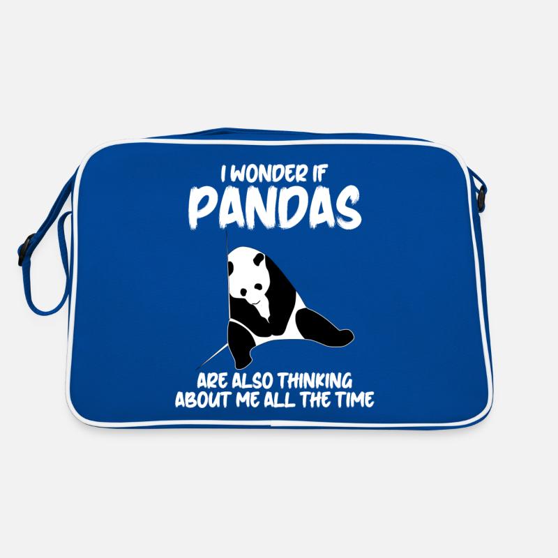 Sleeping Giant Panda Panda Bear Retro Bag