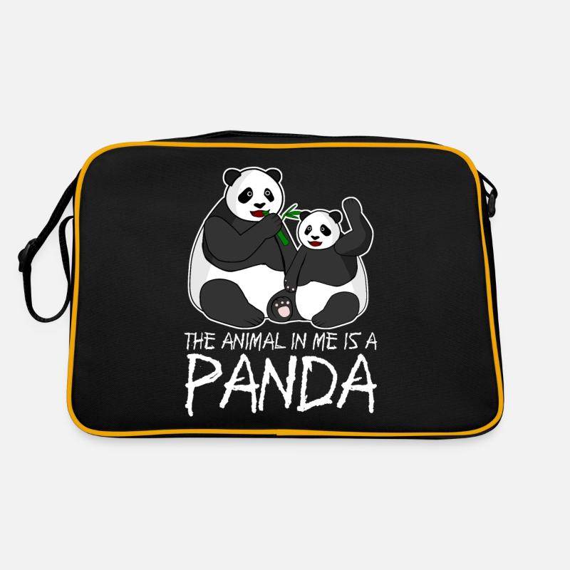 Pandas Panda géant Panda Ours Sac Retro