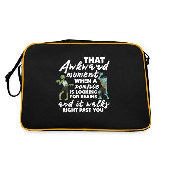 Zombie Zombie Chasseur de Zombie Apocalypse Cadeau - Sac Retro - noir/or - Dos