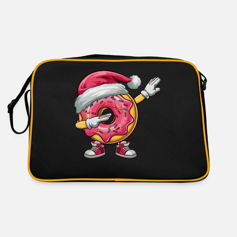 Dabbing Donut Santa Hat Christmas Dab Dance Kids Retro Tasche