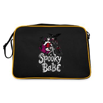 Spooky Babe Vampire Rétro Halloween Dames - Sac Retro - noir/or - Dos
