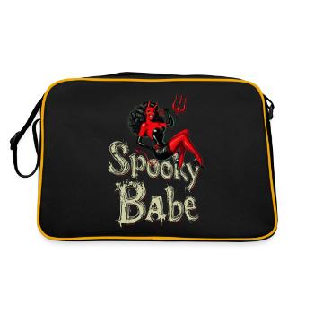Spooky Babe Retro Devil Women's Costume - Retro Bag - black/gold - Back