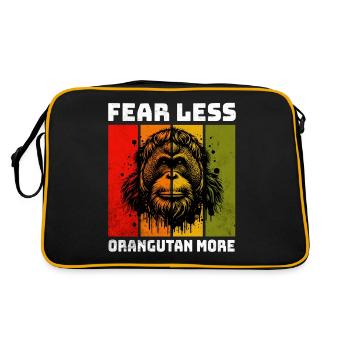 Orang-outan de Sumatra Orang-outan - Sac Retro - noir/or - Dos