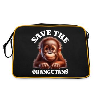 Orang-outan - Sac Retro - noir/or - Dos