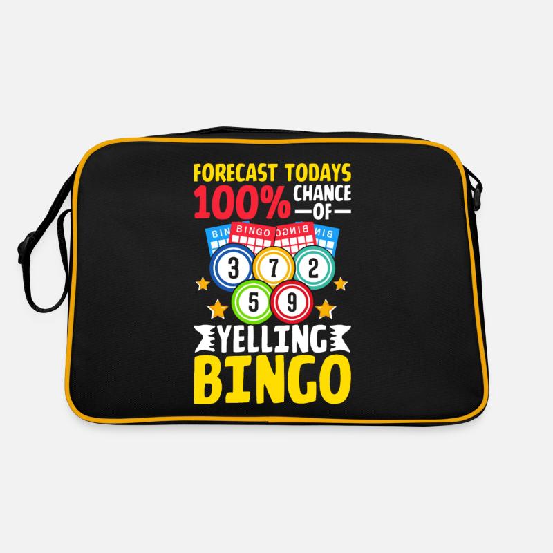 100 % de chances de crier Bingo Bingo drôle Sac Retro