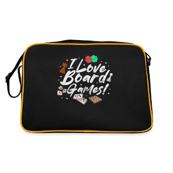 Brettspiel - Retro Tasche - Schwarz/Gold - Hinten