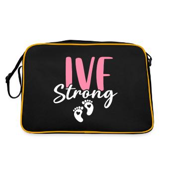 FIV Fort Drôle Infertilité Prélèvement d’ovules - Sac Retro - noir/or - Dos