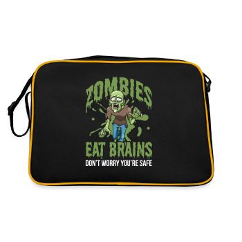 Zombie Zombie Chasseur de Zombie Apocalypse Cadeau - Sac Retro - noir/or - Dos