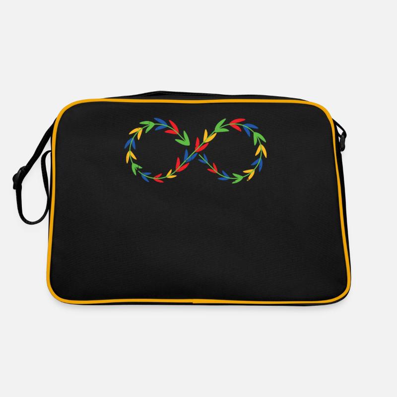 Autisme - Sac Retro - noir/or