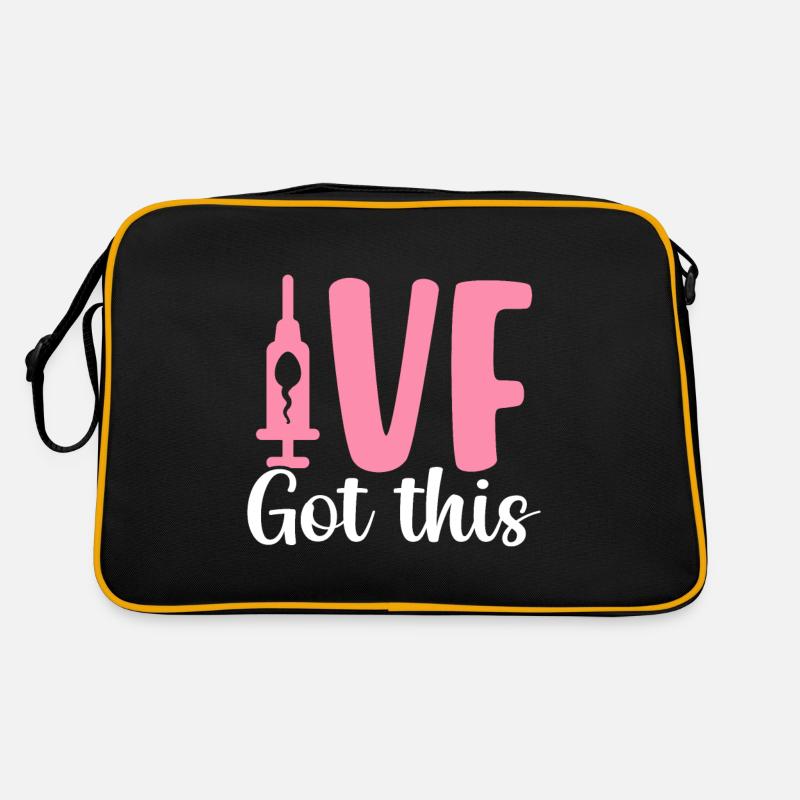 IVF hat diesen lustigen von acht IVF-Unfruchtbarkeit Retro Tasche