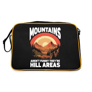Les montagnes ne sont pas drôles, ce sont des collines, des randonnées - Sac Retro - noir/or - Dos