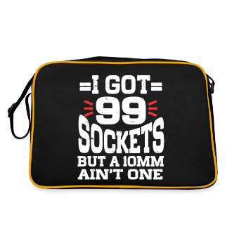 Mechanic I Got 99 Sockets But A 10mm Ain't One - Retro Bag - black/gold - Back