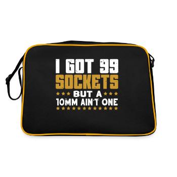 Mechanic I Got 99 Sockets But A 10mm Ain't One - Retro Bag - black/gold - Back
