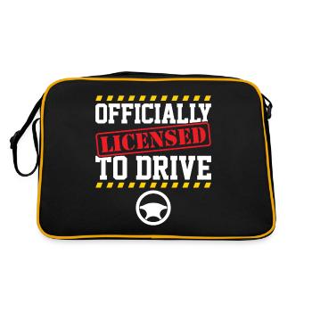 Officially Licensed to Drive Permit New Driver - Retro Bag - black/gold - Back
