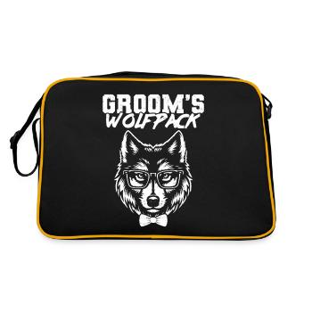 Enterrement de vie de garçon et de garçon - Sac Retro - noir/or - Dos